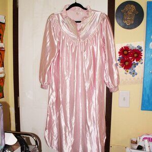 FLANNEL LINED PINK NIGHTGOWN M